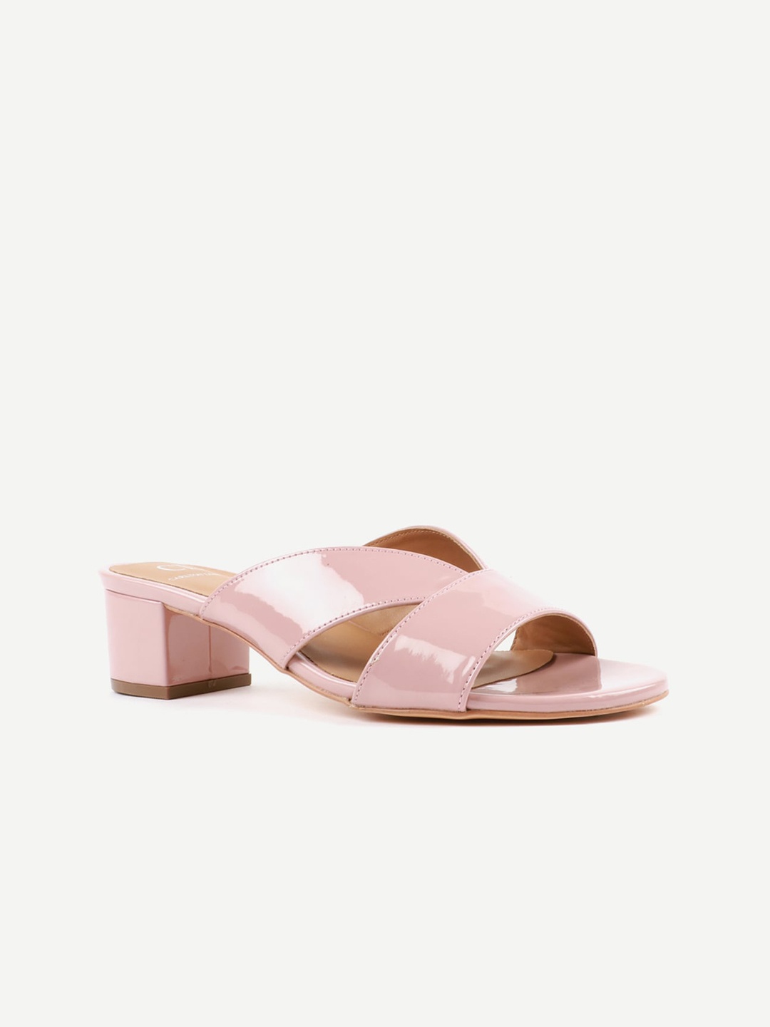 

Carlton London Nude-Coloured Block Sandals