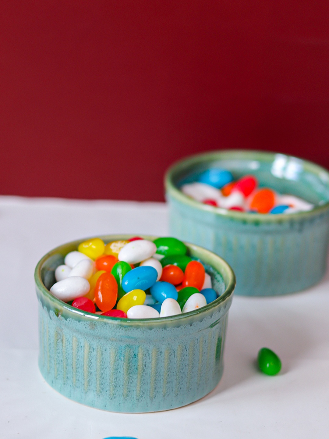 

MARKET99 Set Of 2 Green Muffin Cup 180ml Each
