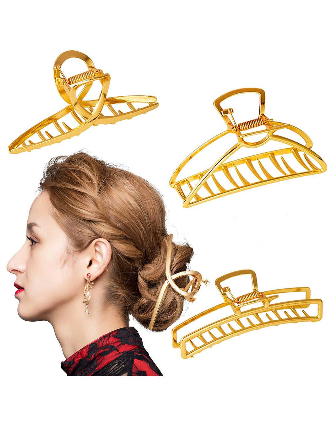 

Krelin Women Gold-Toned Claw Clip