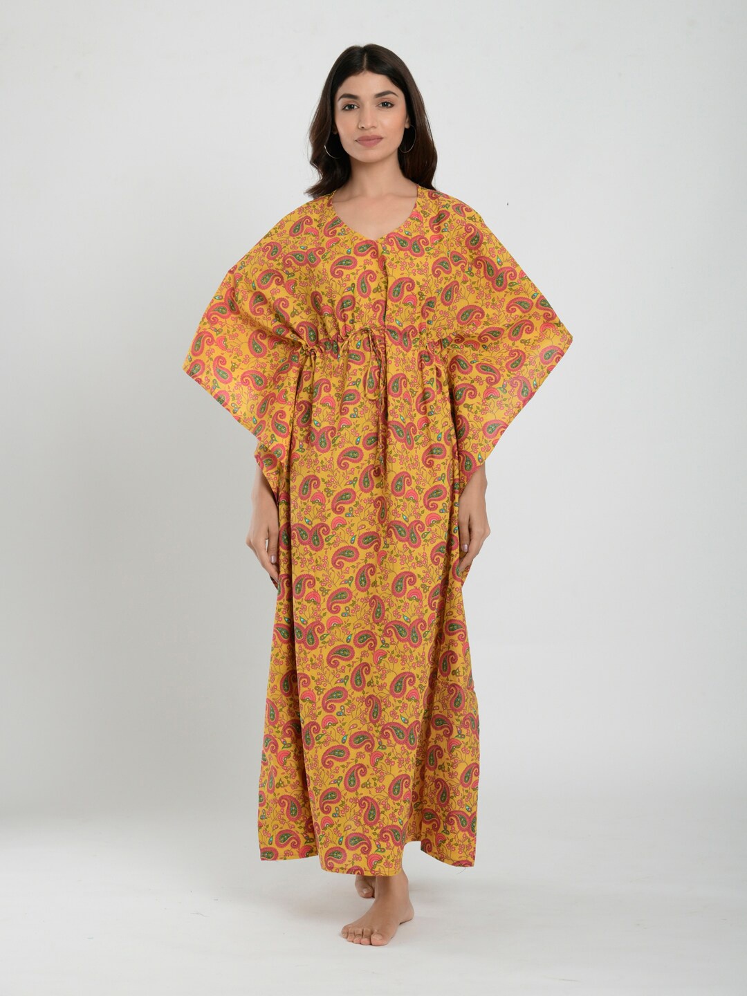 

CRAFIQA Women Mustard Nightdress