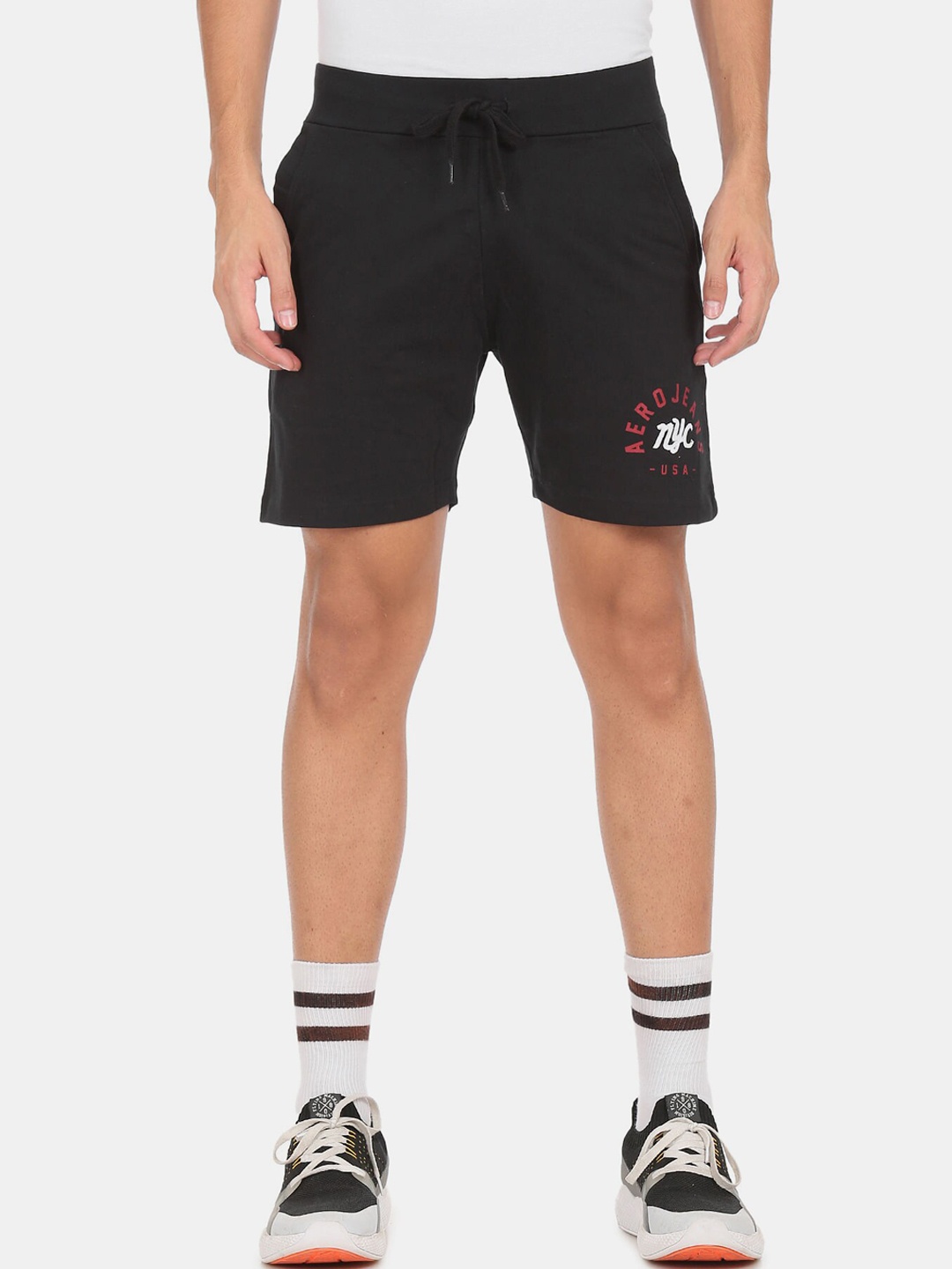 

Aeropostale Men Black Shorts