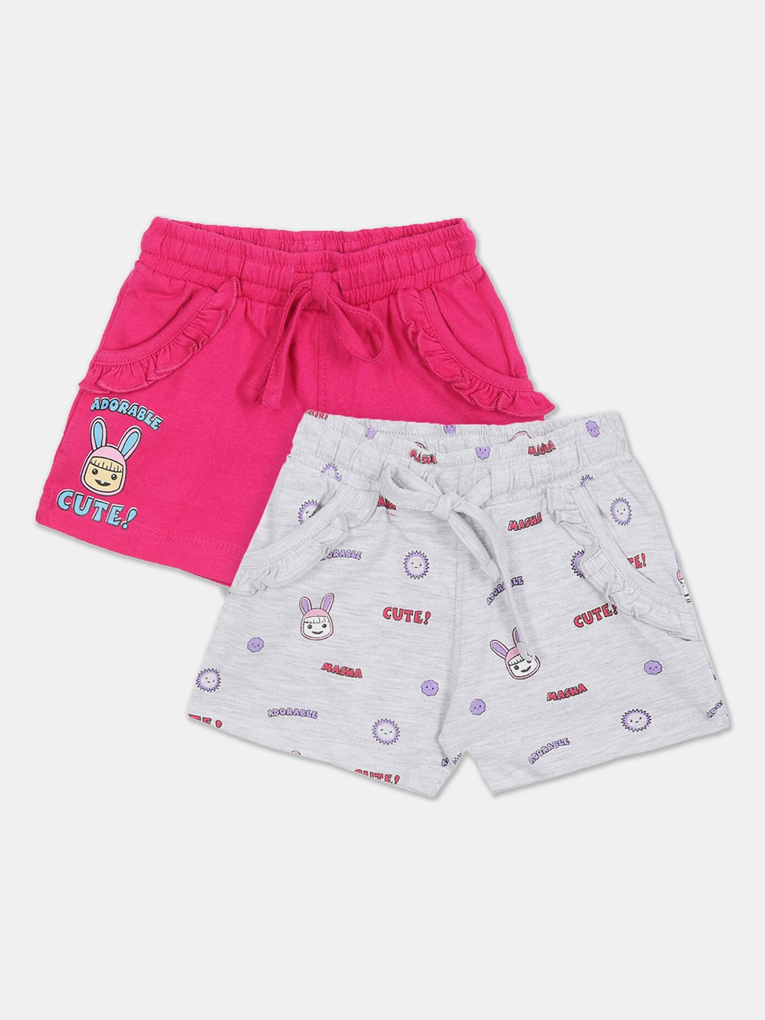

Colt Girls Assorted Pack of 2 Cotton Shorts