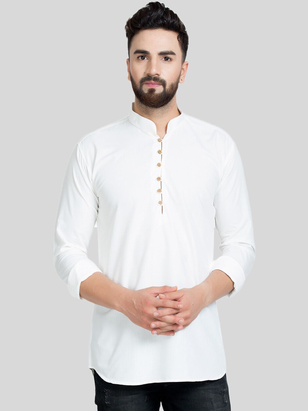 

Kaifoo Men White Kurta