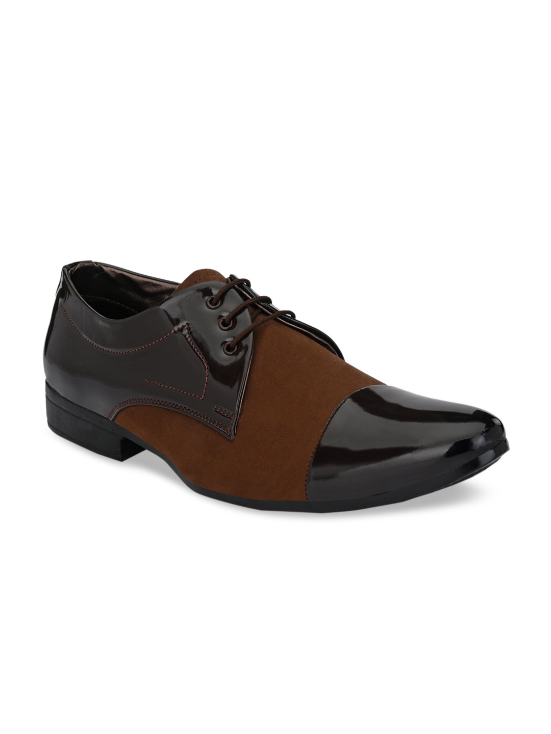 

Ferraiolo Men Brown Derbys Formal Shoes