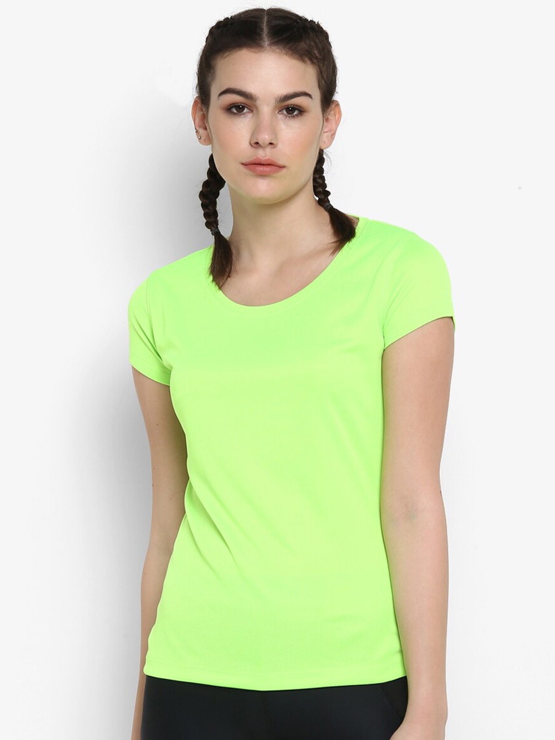 

ScoldMe Women Fluorescent Green T-shirt