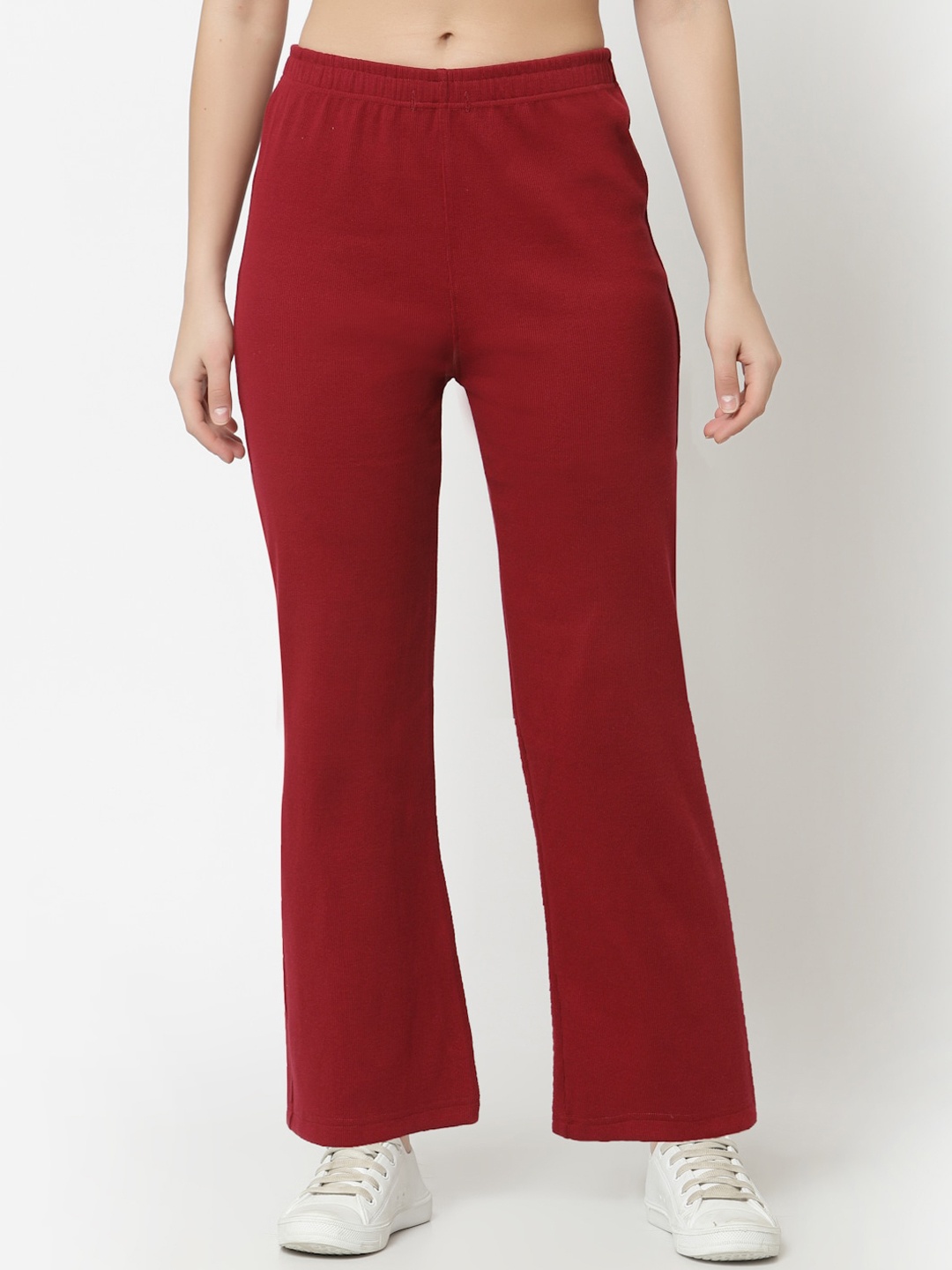 

Club York Women Red Solid Track Pants