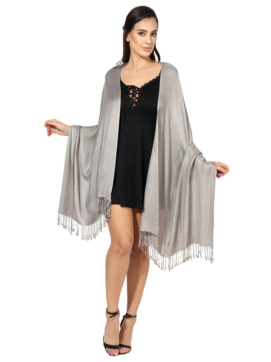 

MUFFLY Women Grey Stoles