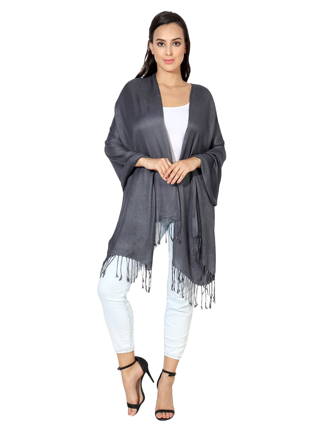 

MUFFLY Women Grey Stoles