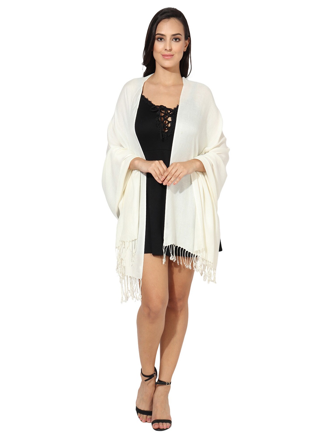 

MUFFLY Women White Stoles