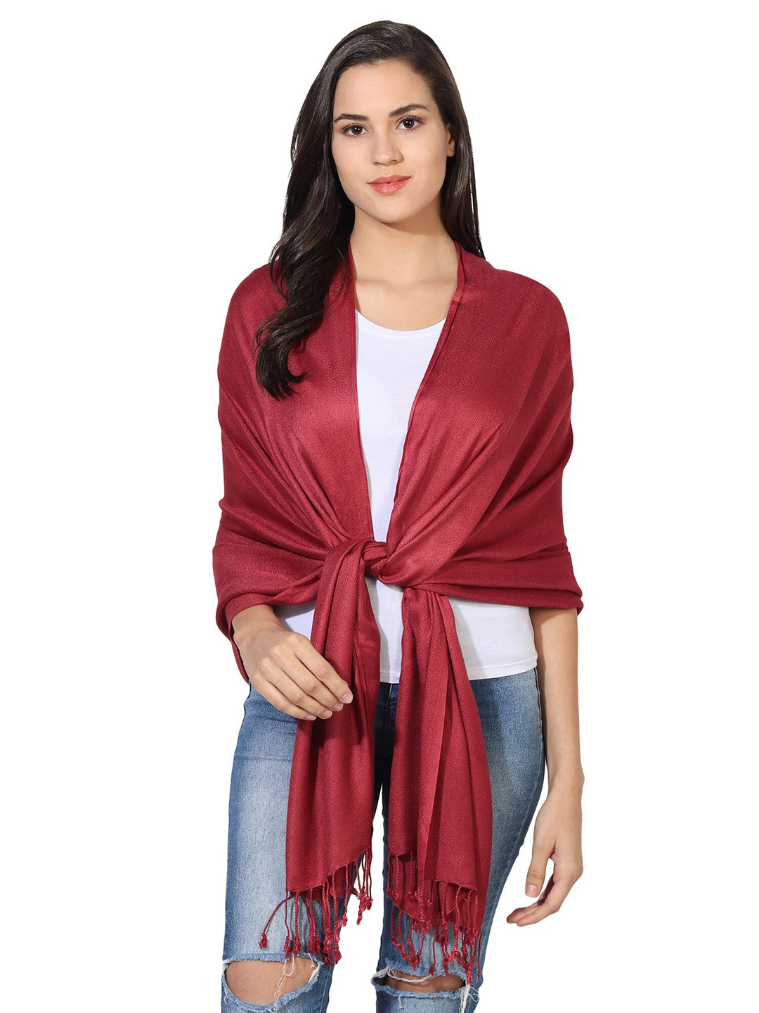 

MUFFLY Women Maroon Stoles