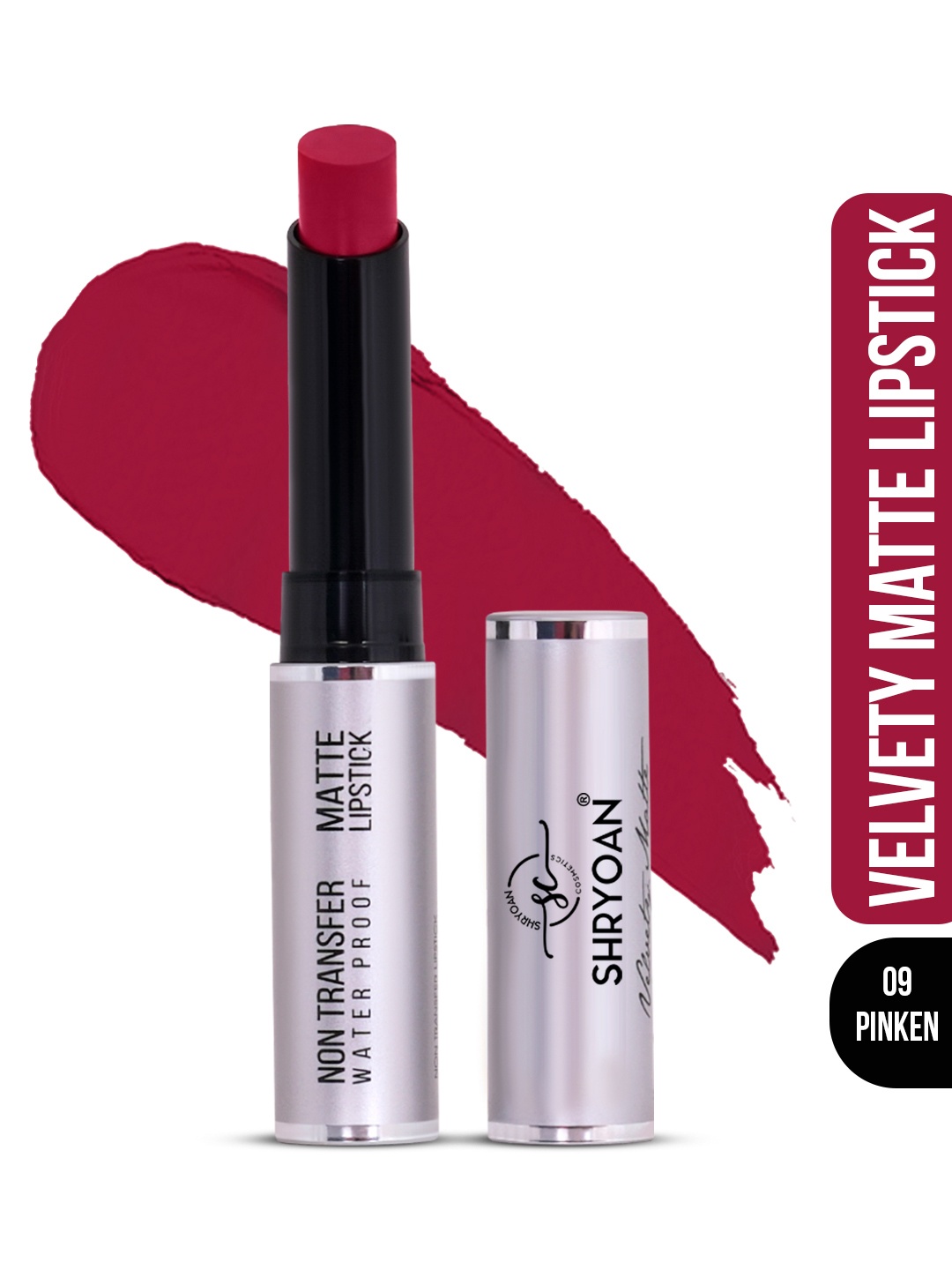 

SHRYOAN Non Transfer Matte 24 Hours Waterproof Lipstick 3.8g - Shade 09, Magenta