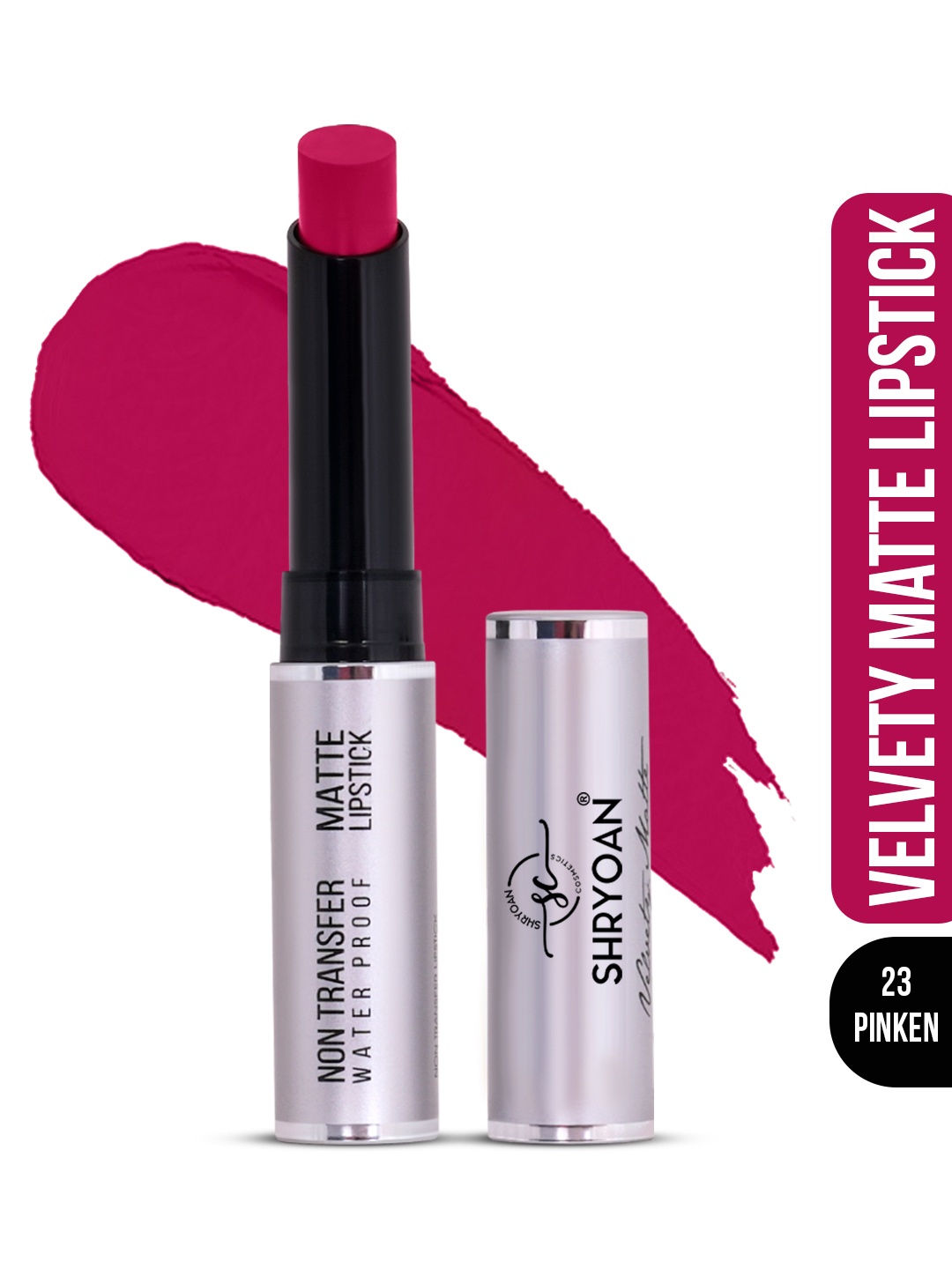 

SHRYOAN Non Transfer Matte 24 Hours Waterproof Lipstick 3.8g - Shade 023, Magenta