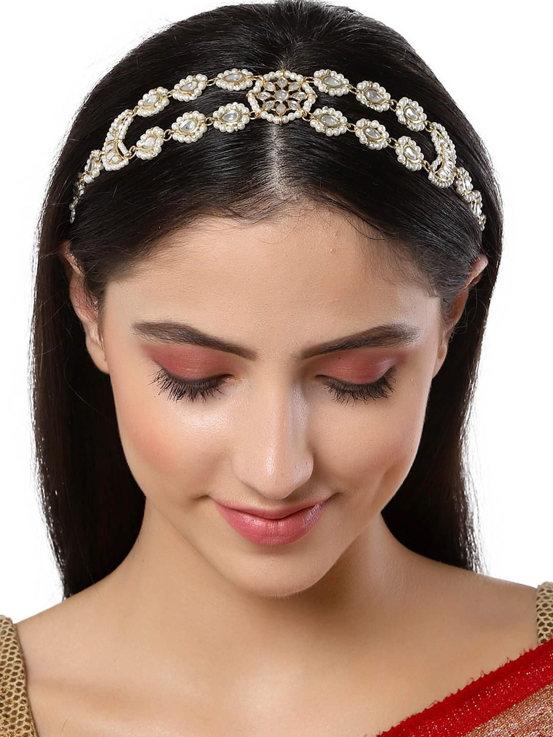 

KARATCART Women Gold-Toned Embellished Hairband