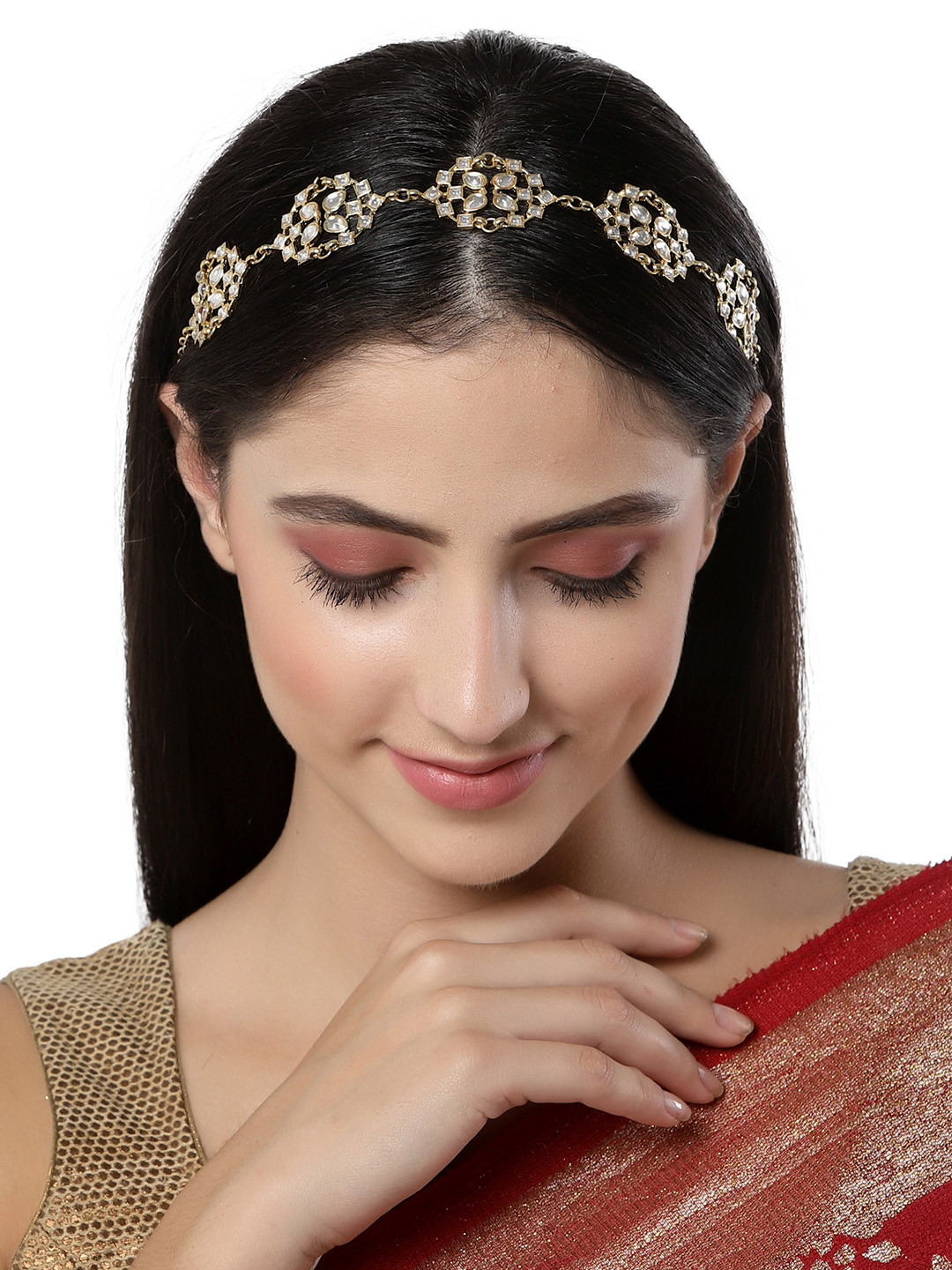 

KARATCART Women Gold-Toned Embellished Hairband