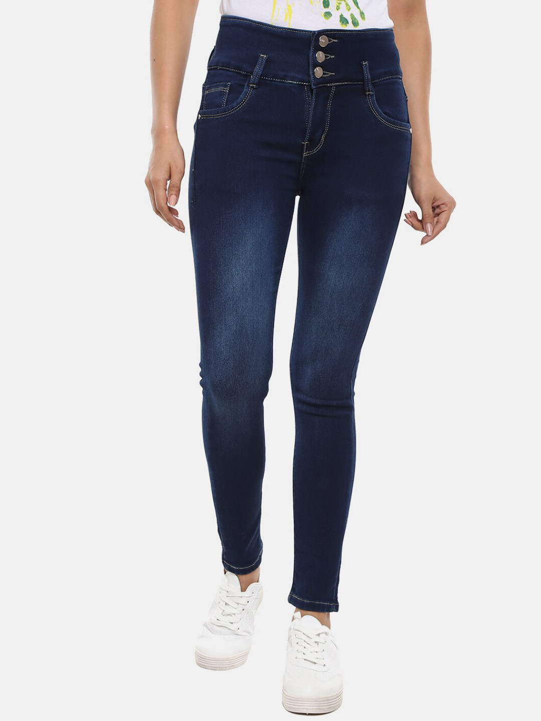 

V-Mart Women Blue Light Fade Jeans