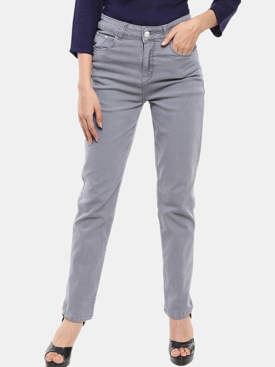 

V-Mart Women Grey Low Waist Jeans