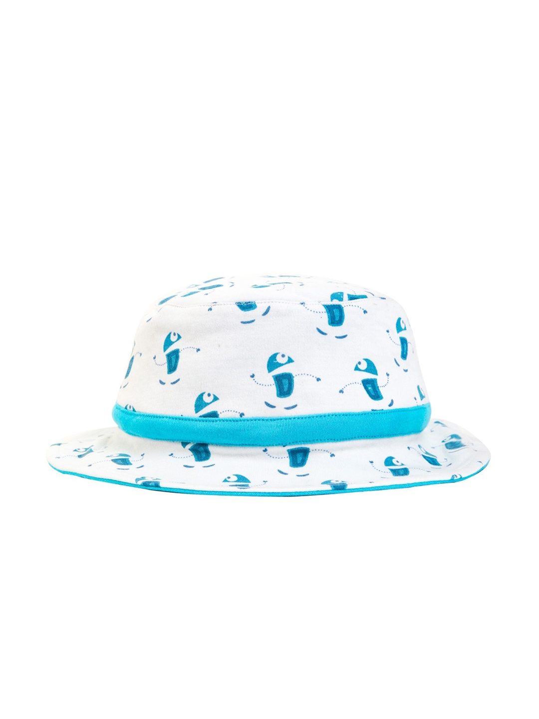

Nino Bambino Infant Boys White & Blue Printed Sun Hat