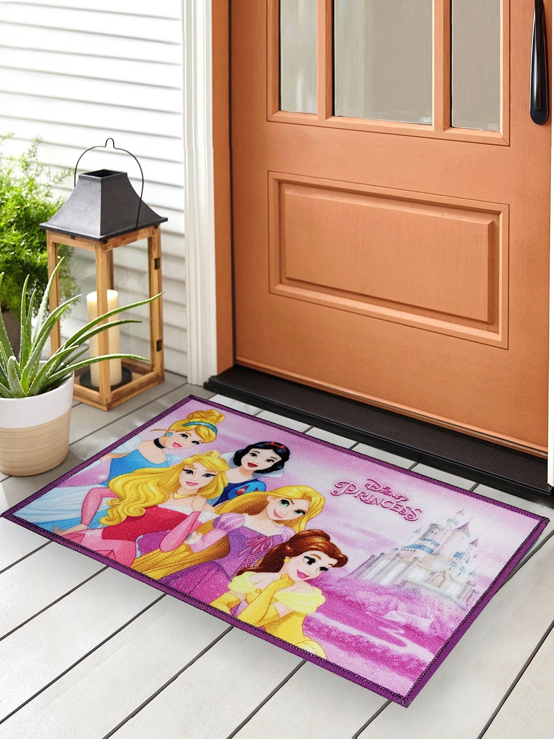 

YK Kids Multi-Coloured Princess Anti Skid Digital Printed Doormat