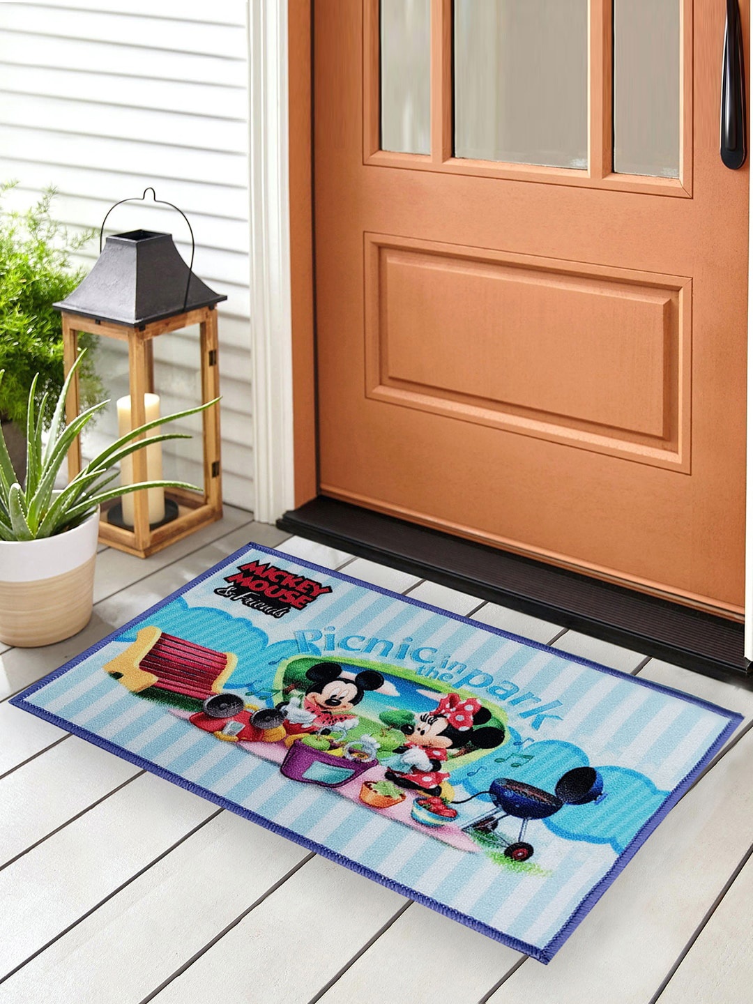 

YK MulticoloredMickey Mouse Anti Skid Digital Printed Doormat, Multi