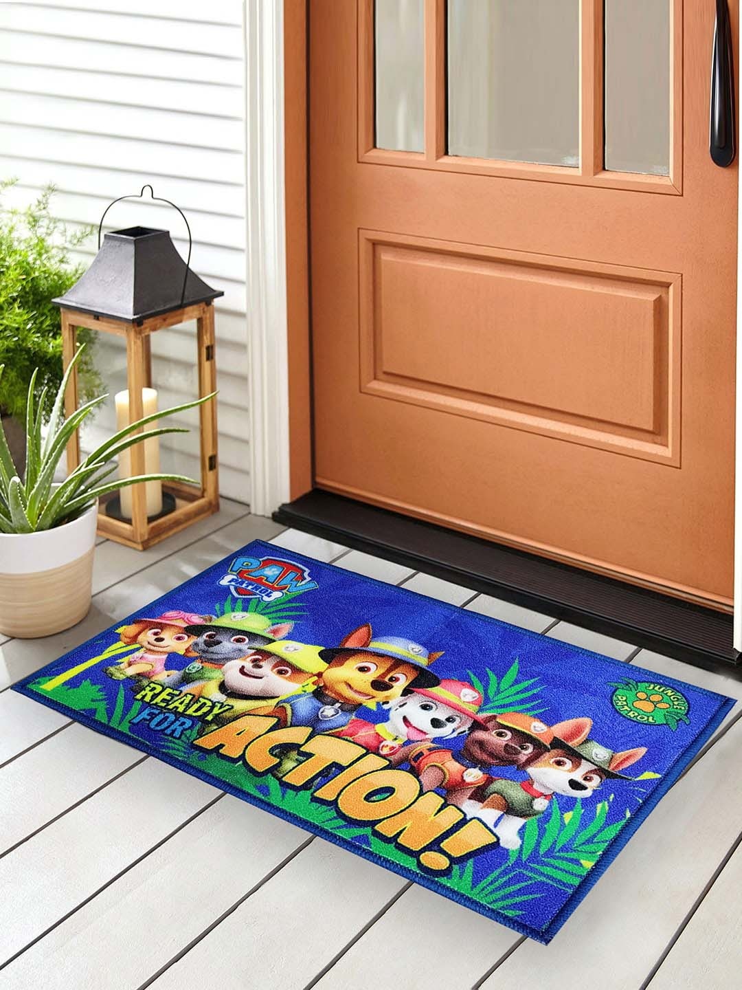 

YK Kids Multicolored Paw Patrol Anti Skid Digital Printed Doormat, Multi