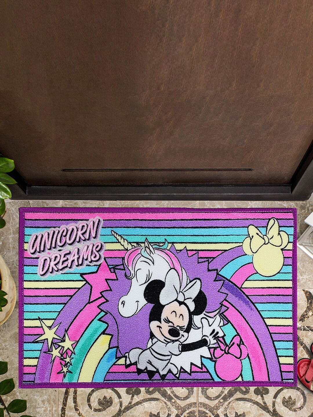 

YK Kids Multi-ColouredUnicorn Anti Skid Digital Printed Doormat