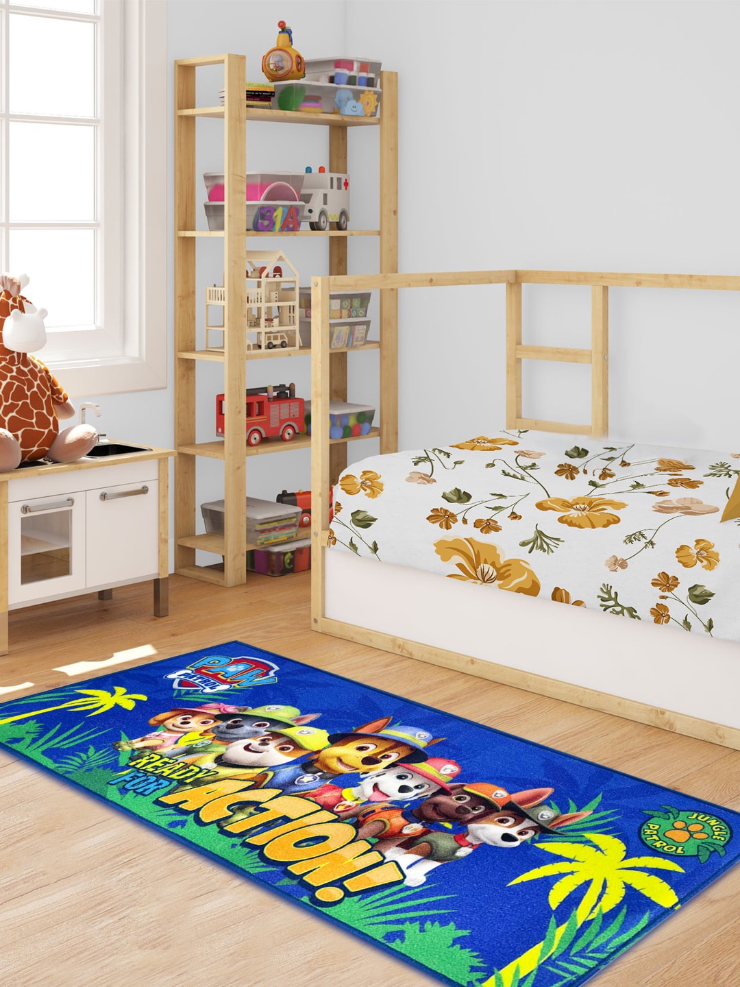 

YK Paw Patrol Anti Skid Digital Printed Runner, Multi