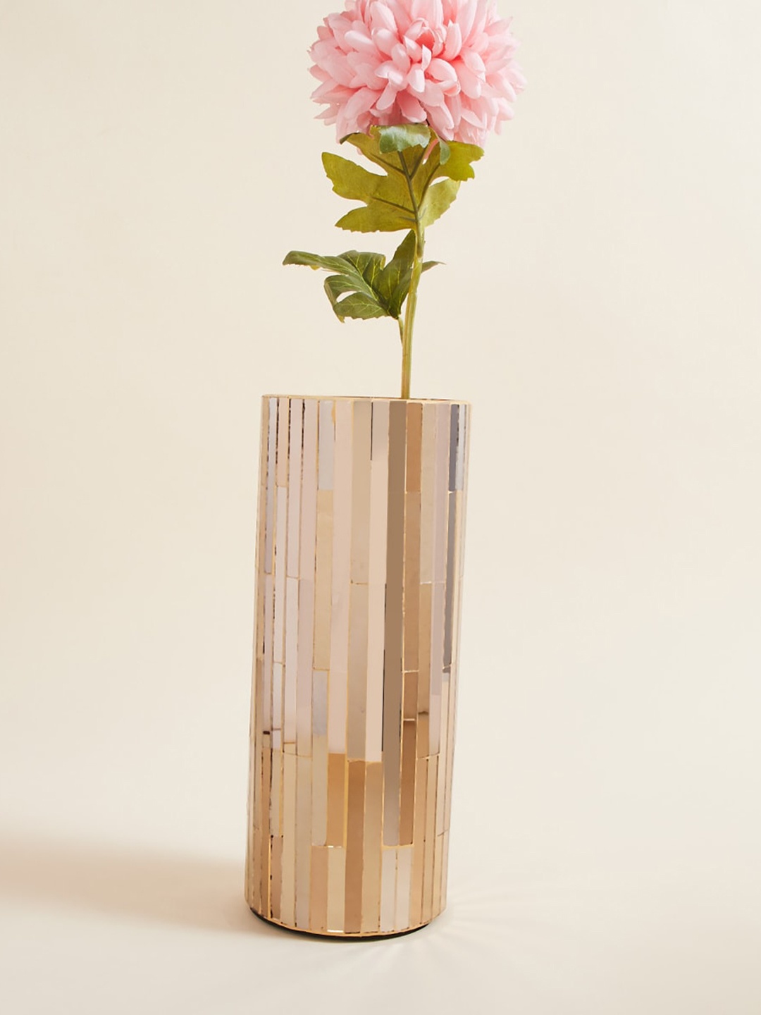 

Home Centre Gold Mosaic Textured Glass Vases