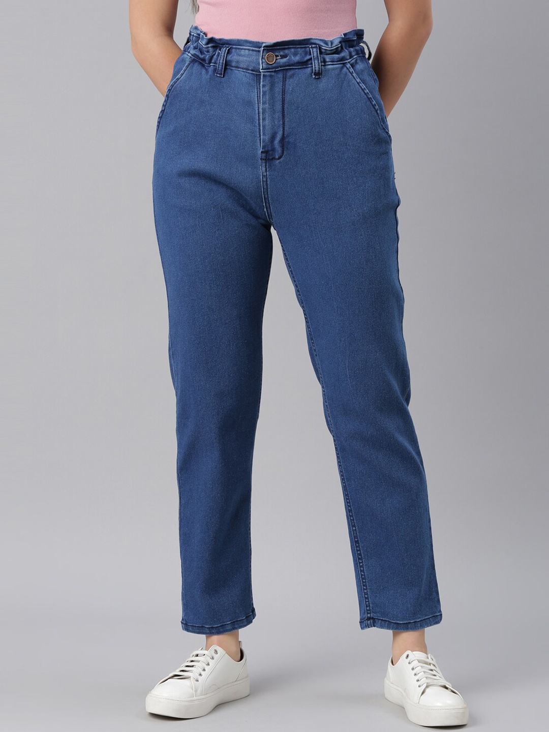 

ZHEIA Women Blue High-Rise Stretchable Jeans