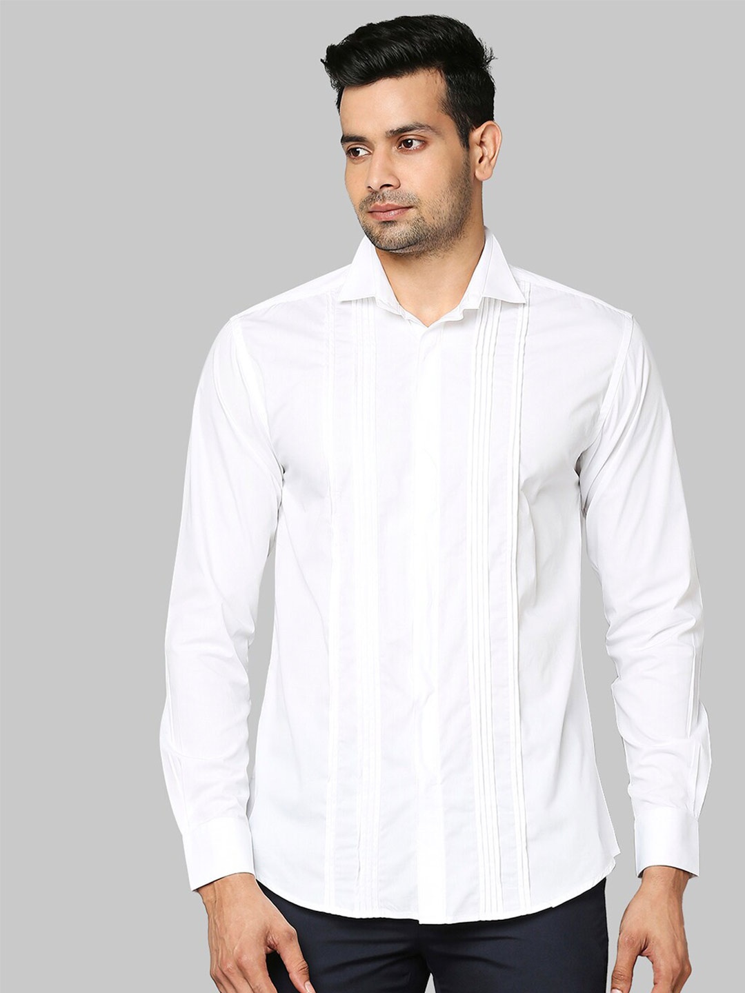 

Park Avenue Men White Slim Fit Formal Shirt