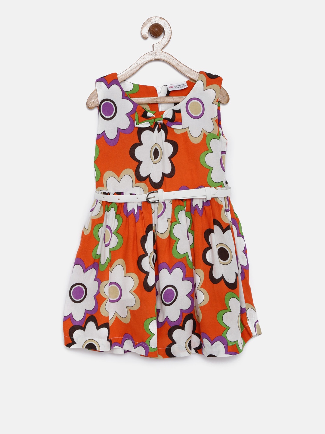 

Peppermint Girls Multicoloured Printed Fit & Flare Dress, Multi