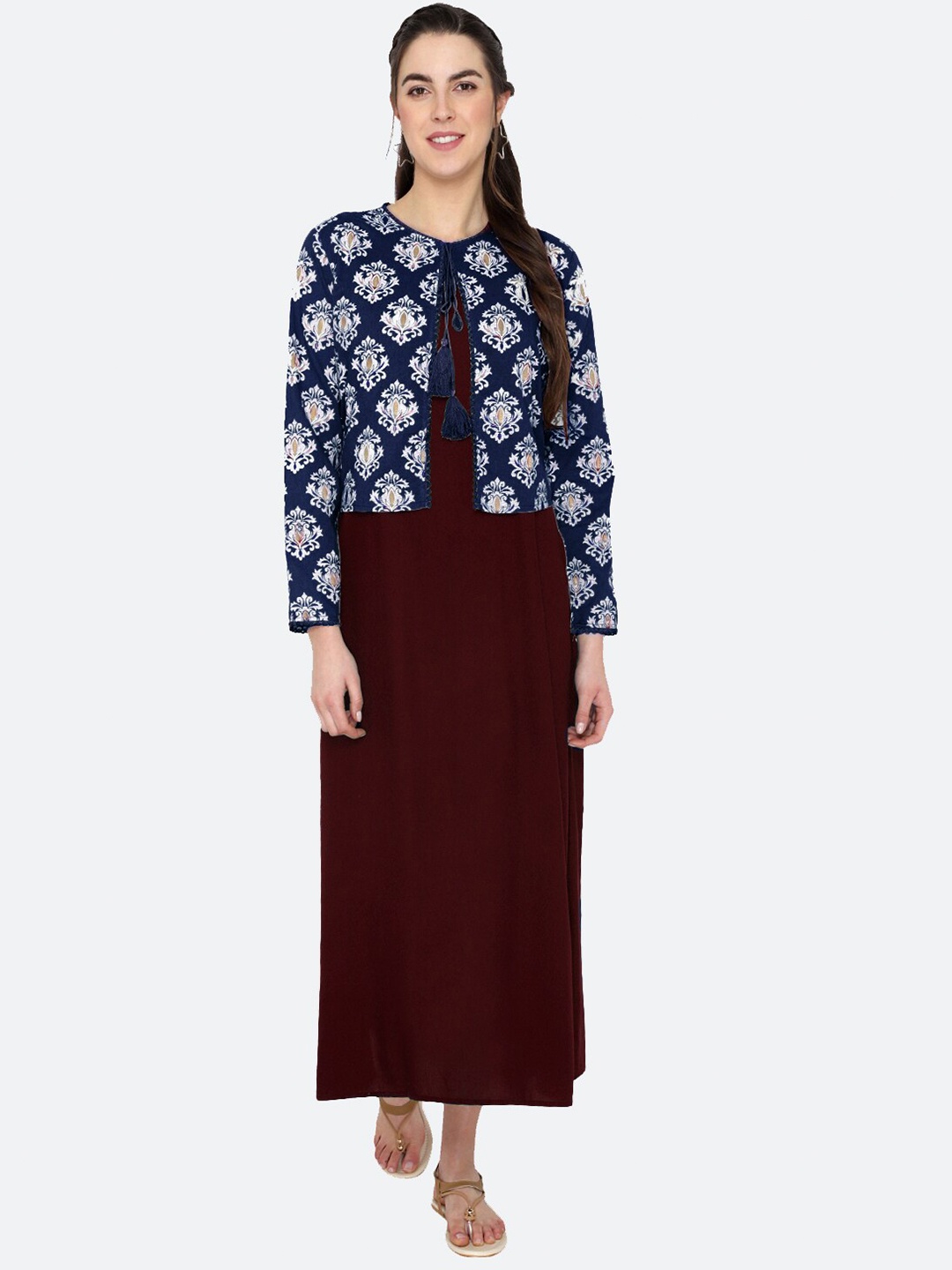 

shashvi Blue & Blue Floral Printed Kurti