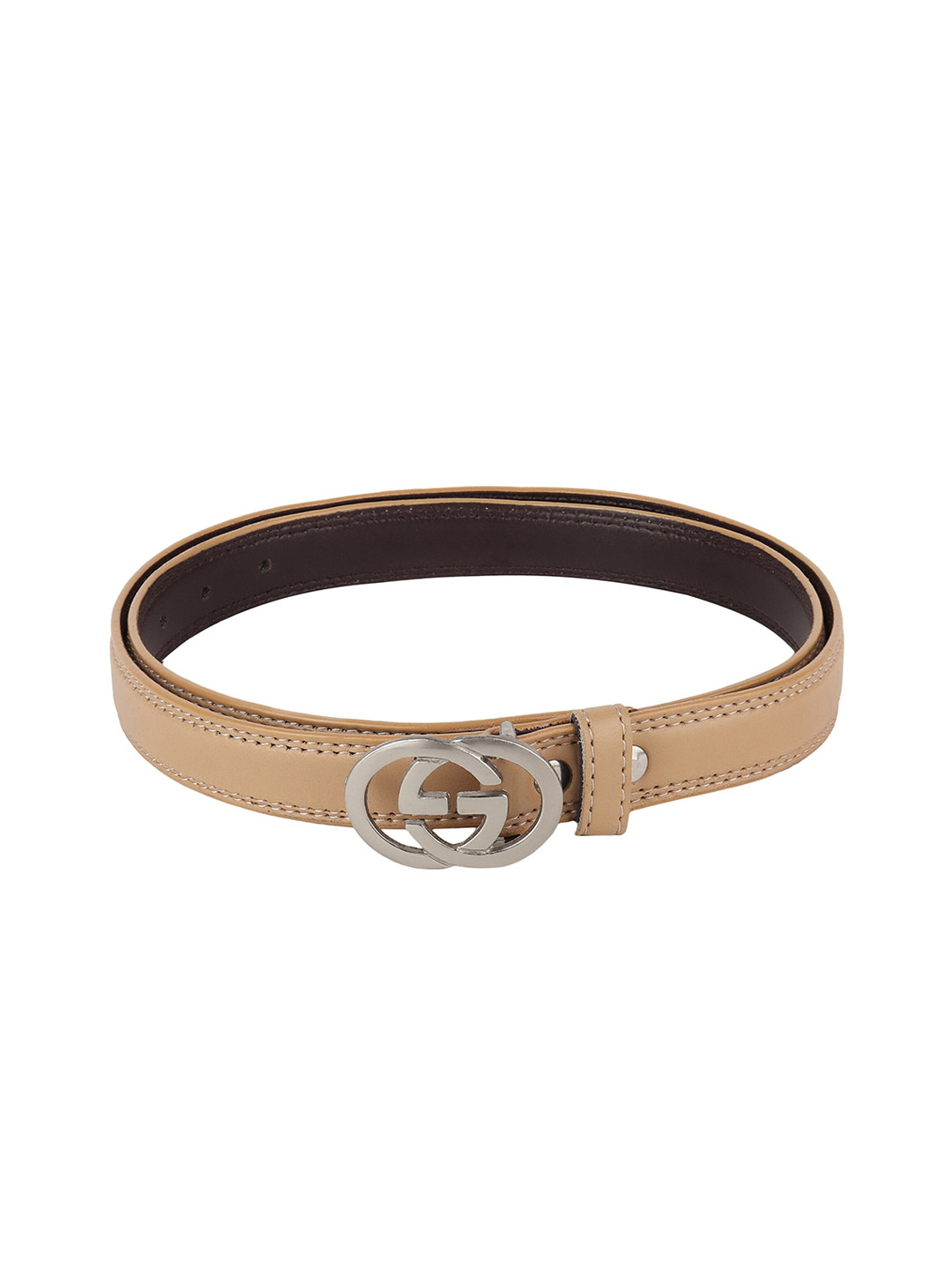 

LONDON FASHION hob Women Cream-Coloured PU Belt