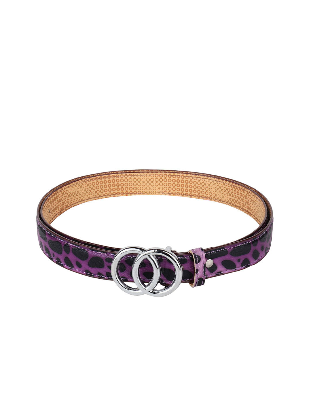 

LONDON FASHION hob Women Purple Printed PU Belt