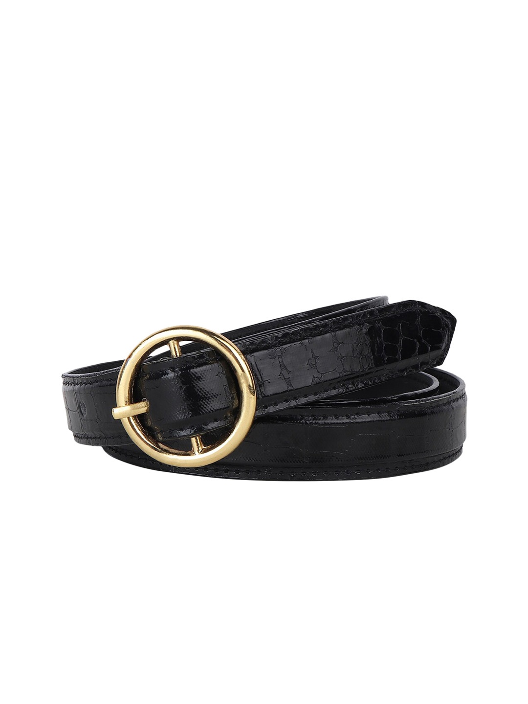 

LONDON FASHION hob Women Black PU Belt