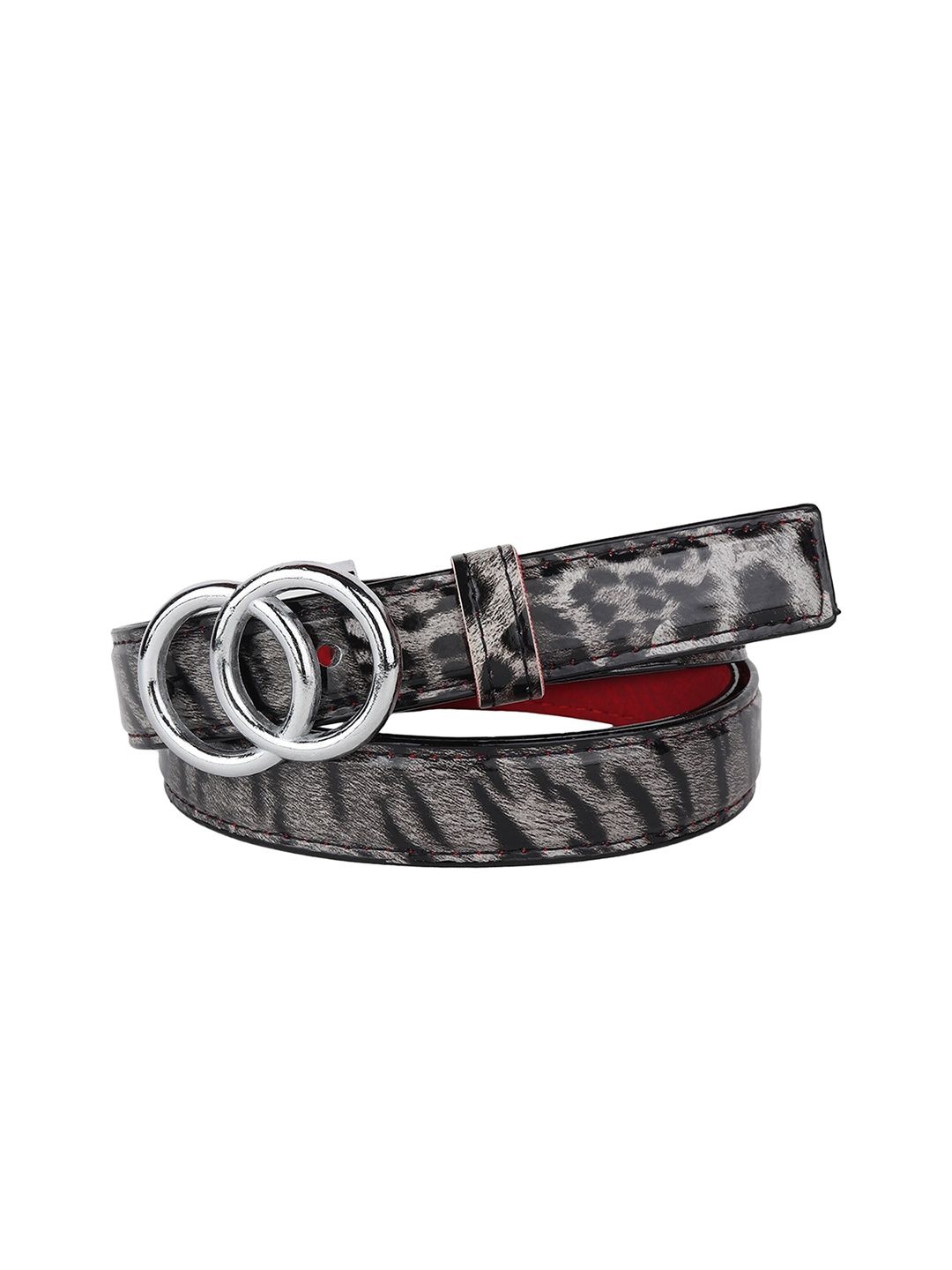 

LONDON FASHION hob Women Black Printed PU Belt
