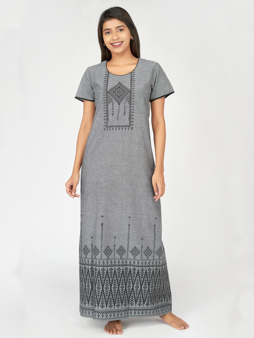

Maybell Women Grey Nightdress