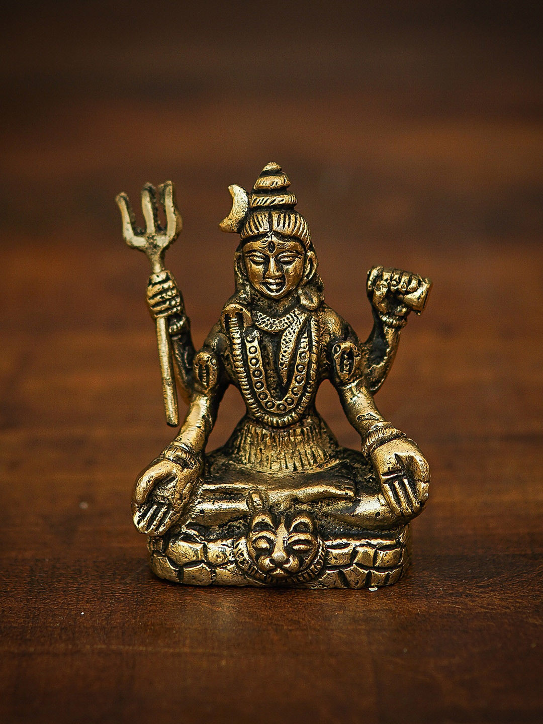 

StatueStudio Gold-Toned Shiva Idol Showpiece
