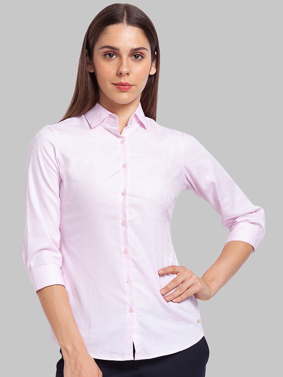 

Park Avenue Women Red Pinstripes Striped Casual Shirt