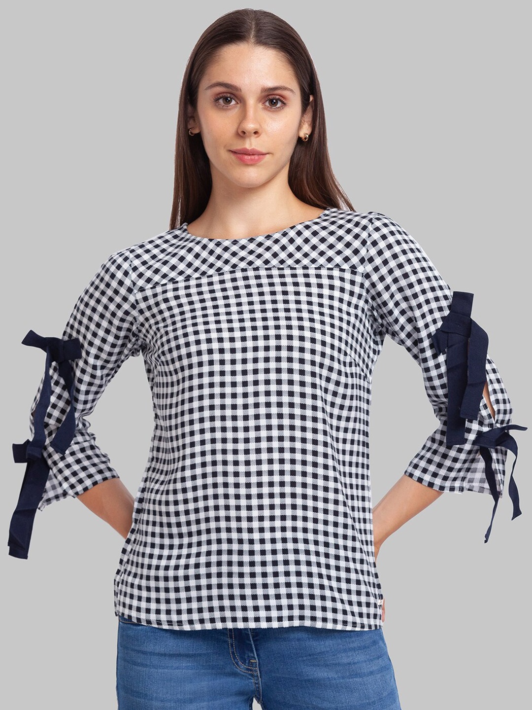 

Park Avenue Blue Checked Top