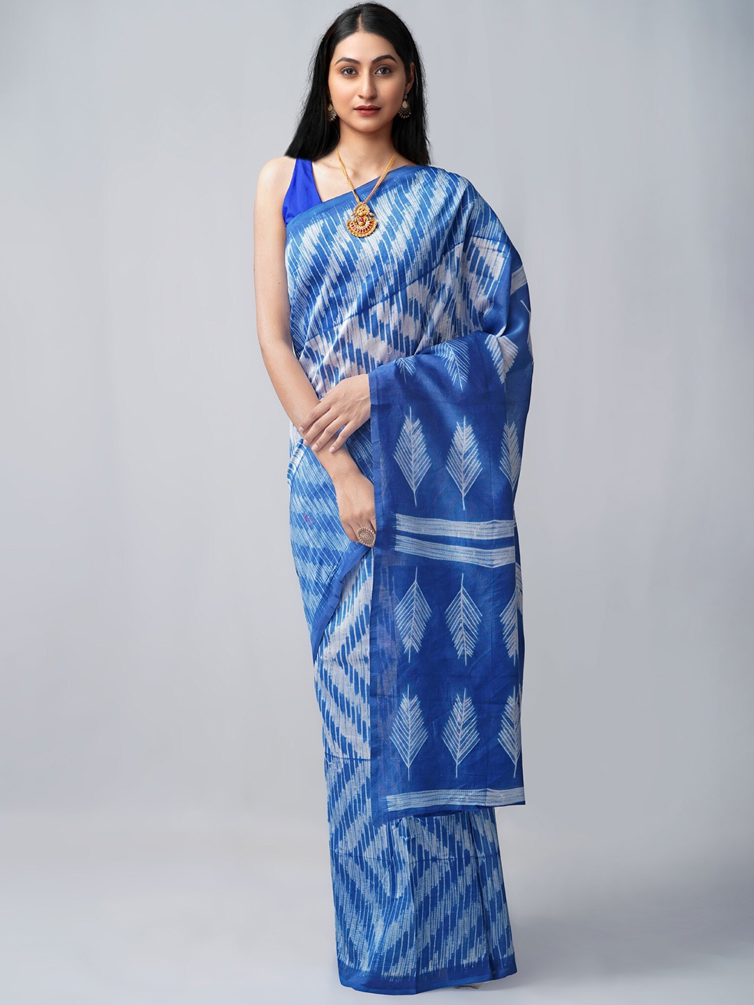 

Unnati Silks Women Blue Sarees