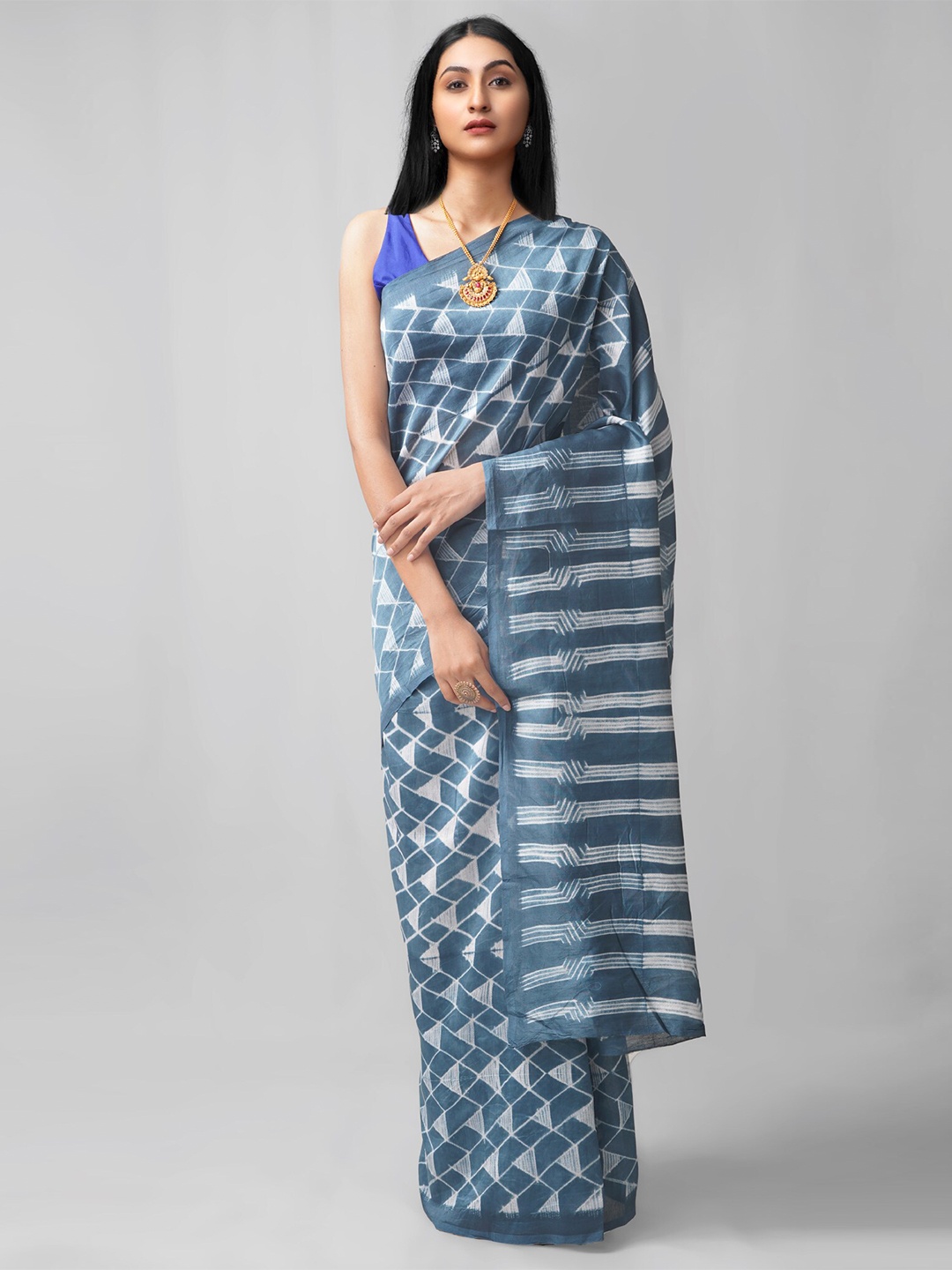 

Unnati Silks Women Blue Sarees
