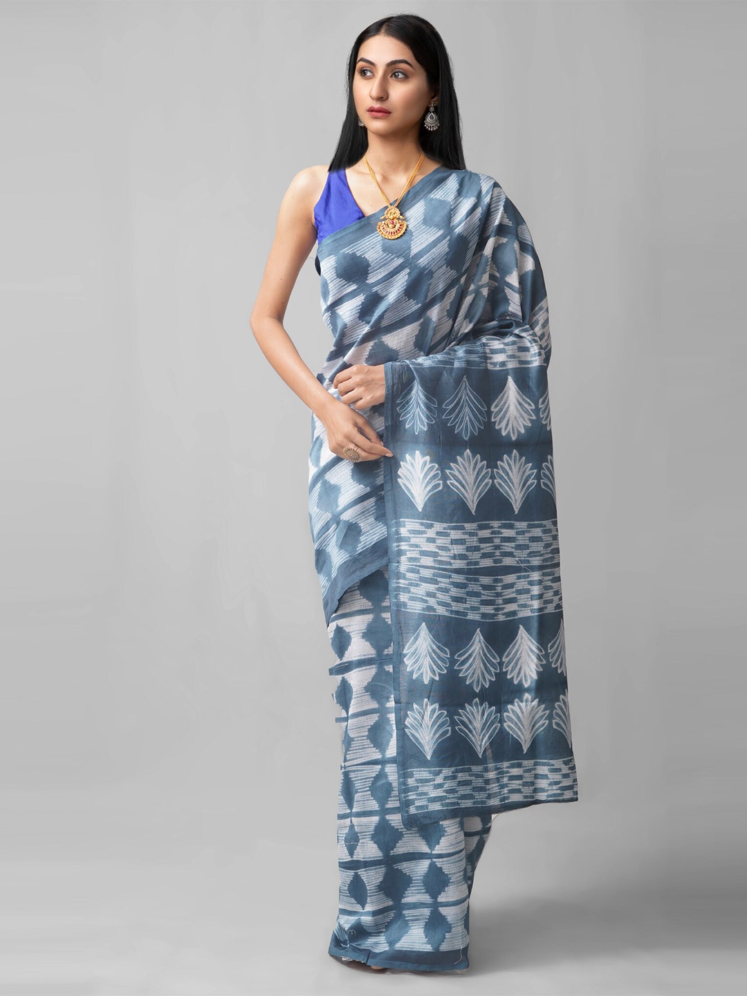 

Unnati Silks Women Blue Sarees