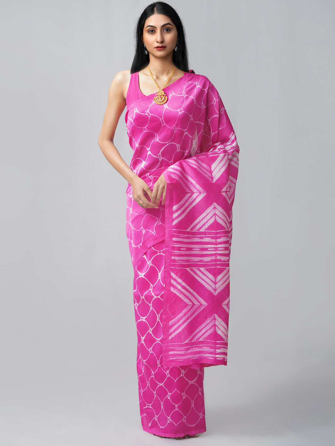 

Unnati Silks Women Pink Sarees
