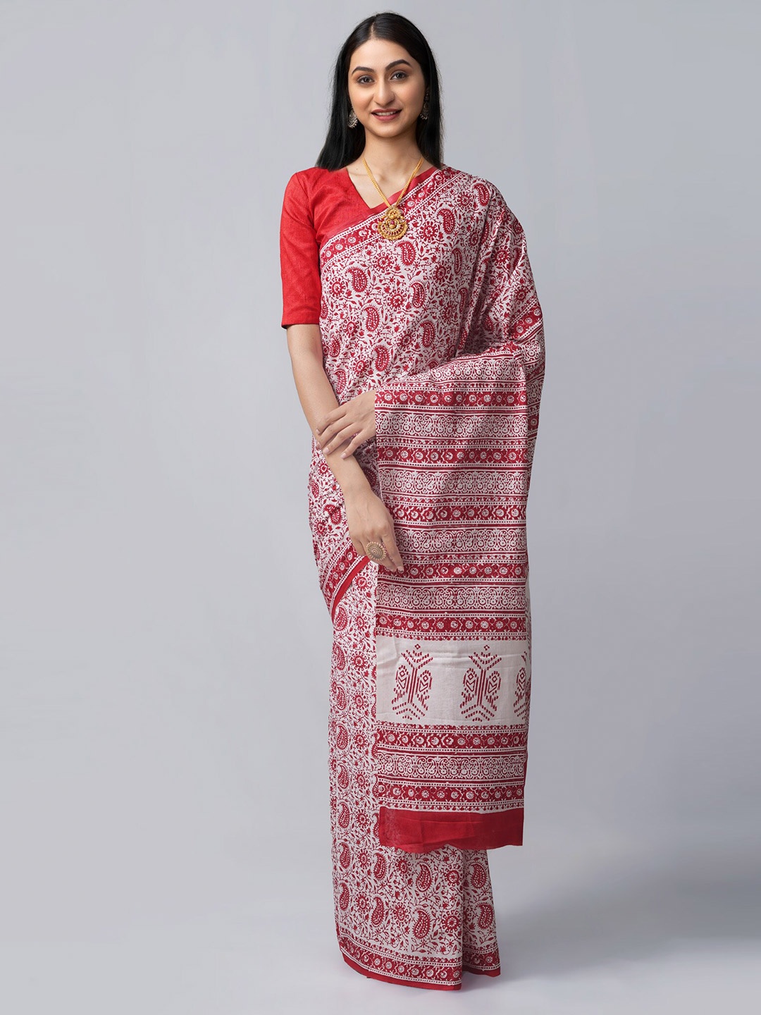 

Unnati Silks Women White Sarees