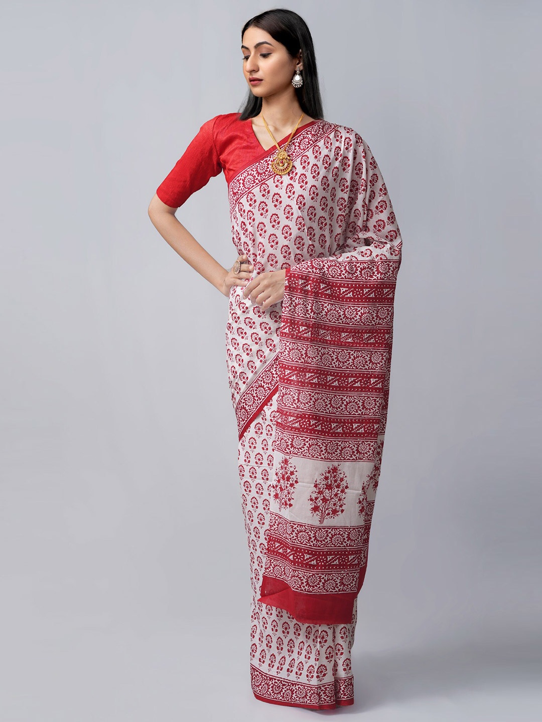 

Unnati Silks Women White Sarees
