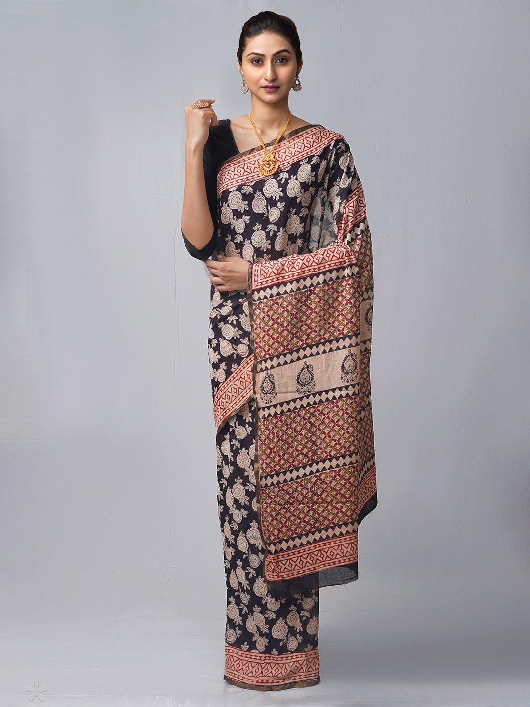

Unnati Silks Women Black Sarees