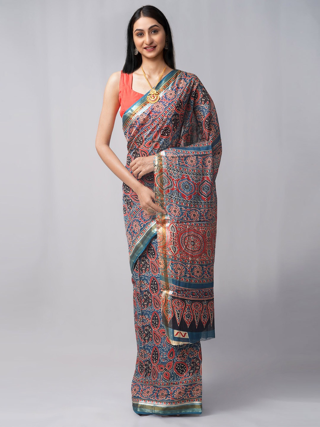

Unnati Silks Women Blue Sarees