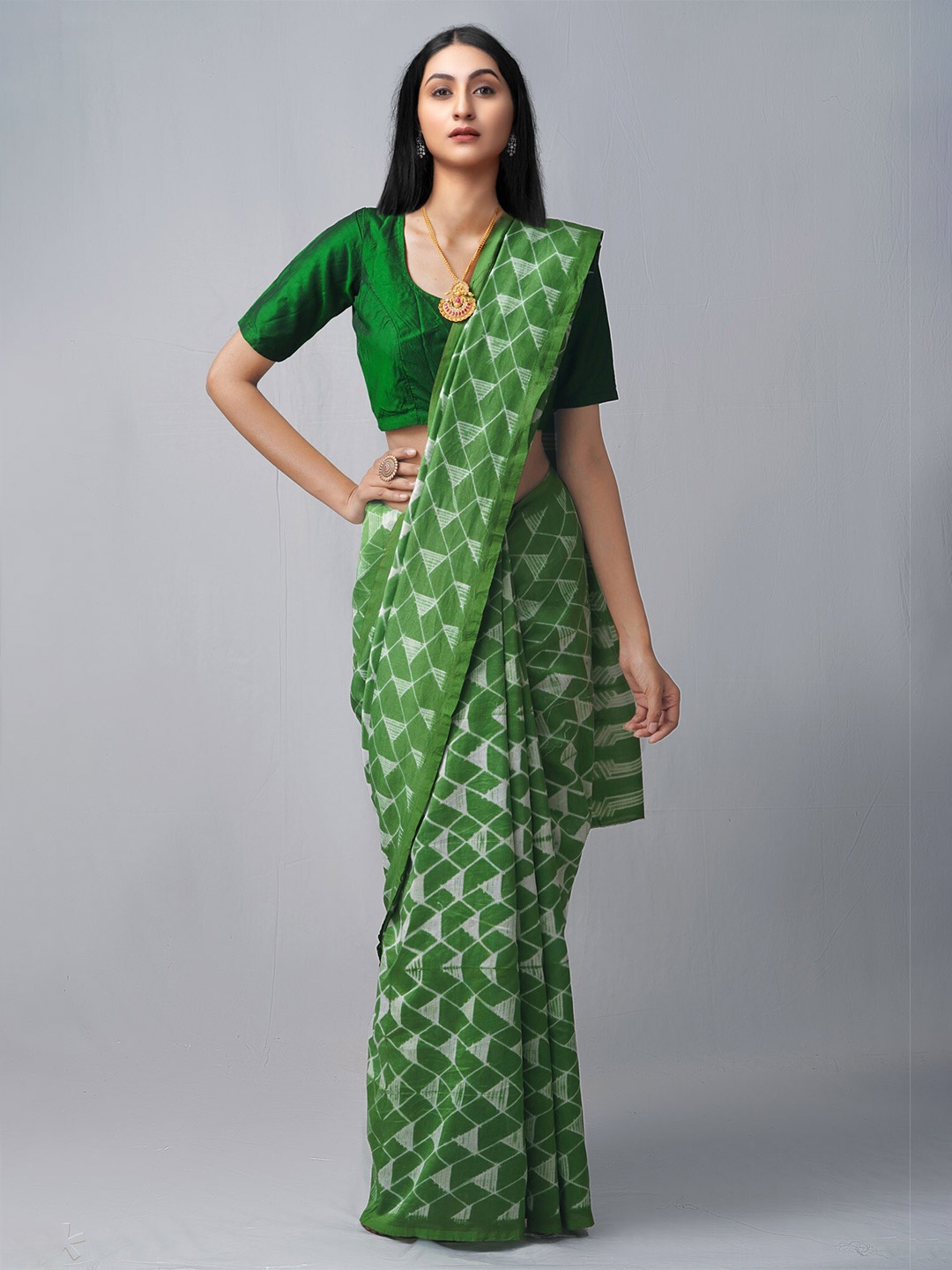 

Unnati Silks Women Green Sarees