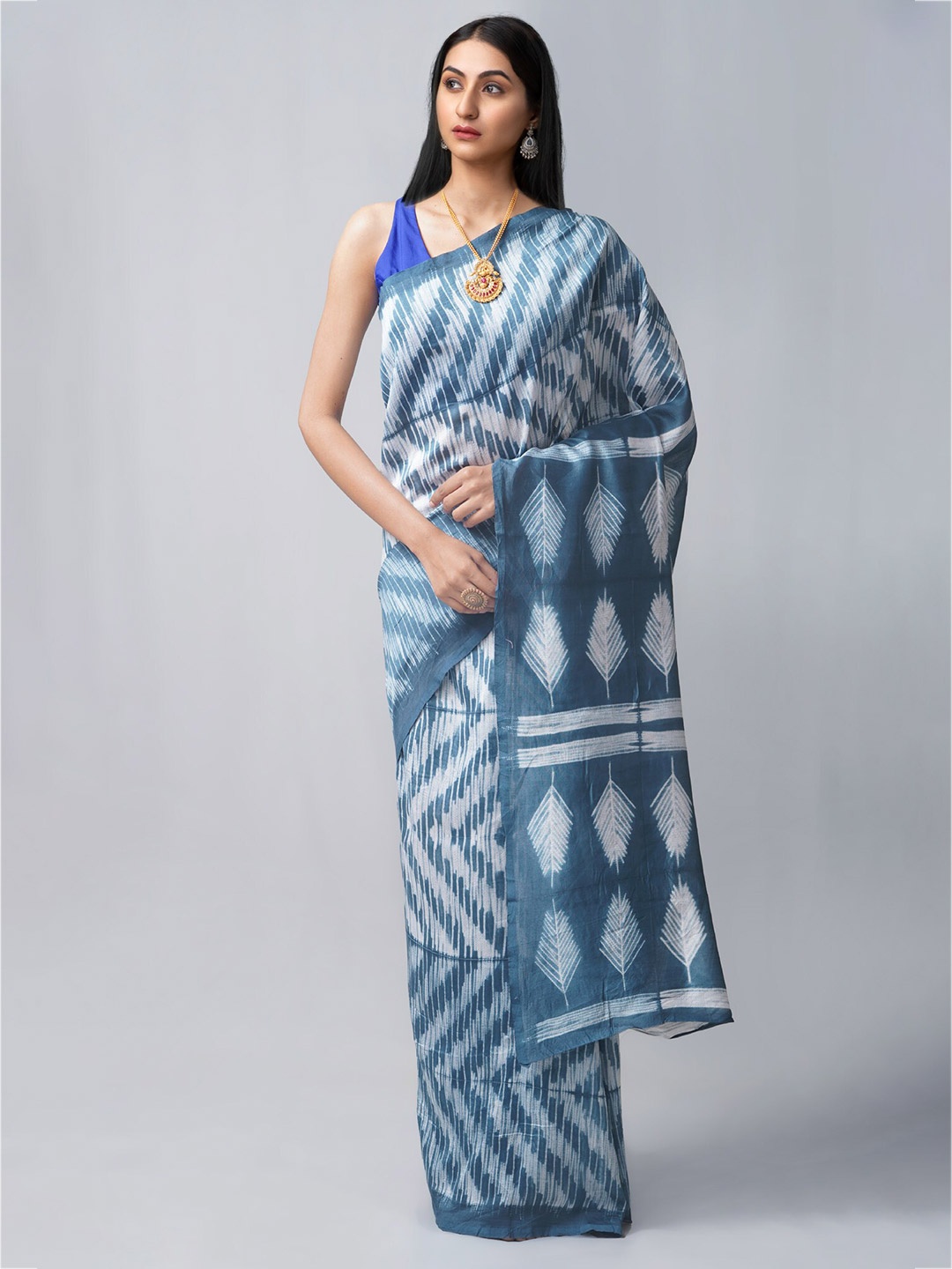 

Unnati Silks Women Blue Sarees