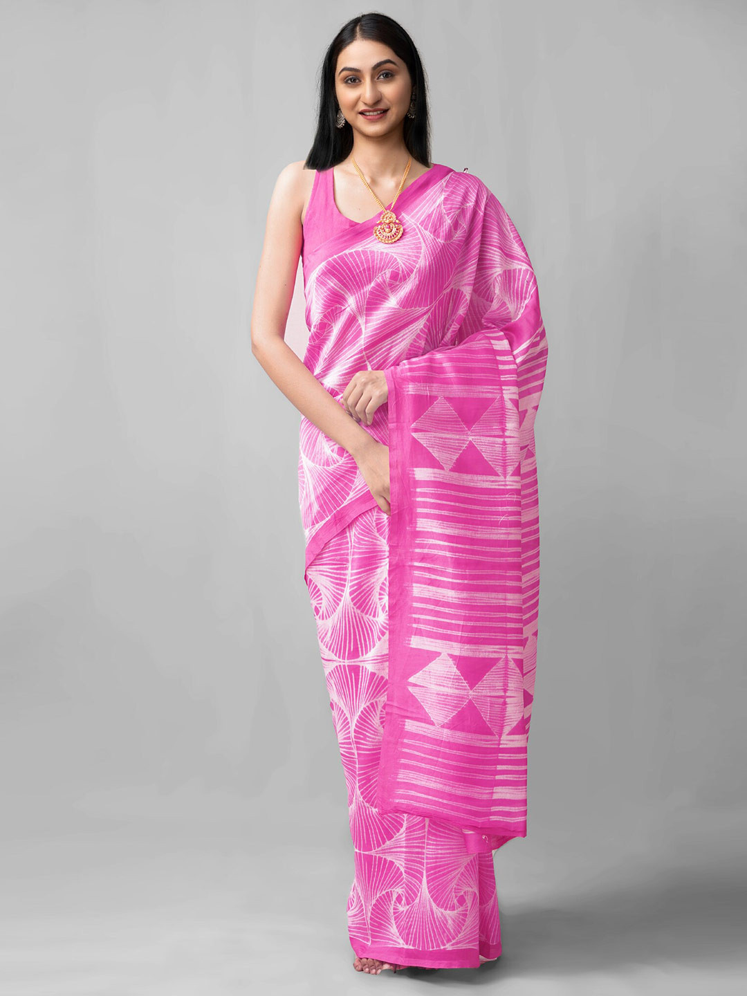 

Unnati Silks Women Pink Sarees